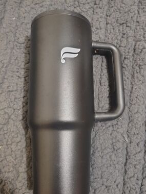 Fabletics Black Insulated Travel Mug with Handle